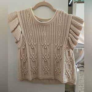 Zara Beige Knit Sweater